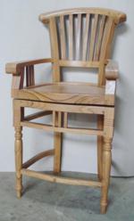 Barstool Chair B w arm SWIVEL w Rafless leg